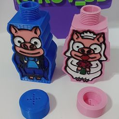 IMG_20230215_183852969_MFNR.jpg 3D file Simpsons piggy spice rack・3D printing idea to download