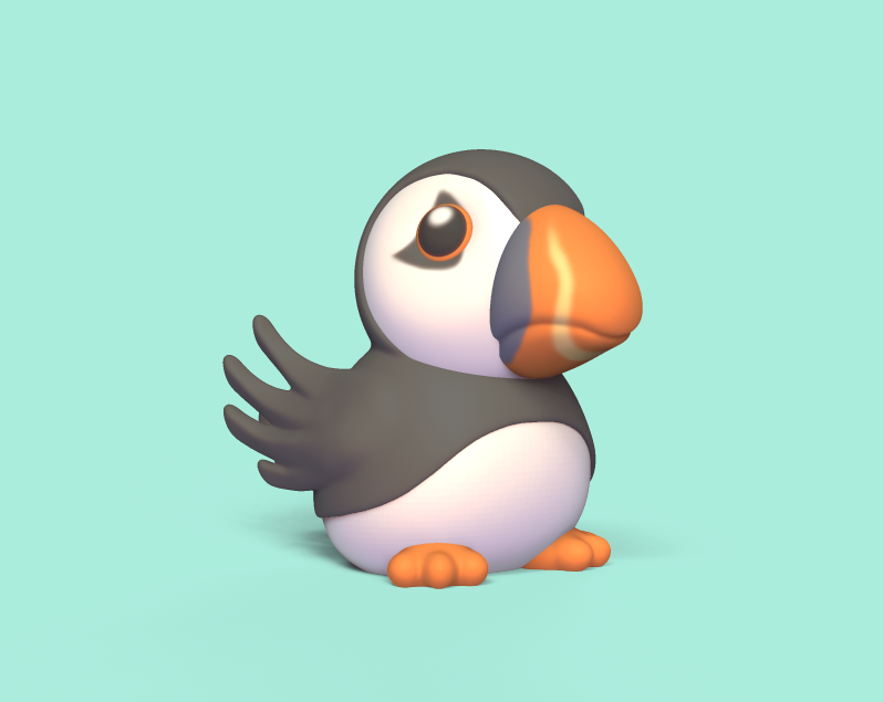 Download file Puffin • 3D print design • Cults