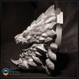 Bazelgeuse_Print_Side.jpg 3D 打印怪物猎人头像 - Bazelgeuse 壁挂奖杯