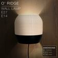 O-Ridge_wall-light_front-dark-wood.jpg O' RIDGE  |  Wall Light E14 & E27 fast print