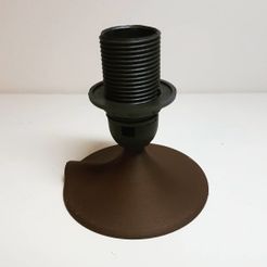 IMG_20181117_005725_844.jpg Free STL file Lamp base for stand alone e14 socket lamp (just base)・3D printer design to download