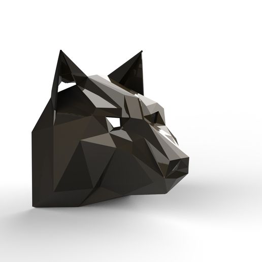 Wolf/Dog Head Mask or Leds 3D model