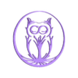 owl.stl Owl home wall art decor, stencil, mold, embross, infinite symbol owl, wisdom, totem animal, spiritual animal, power