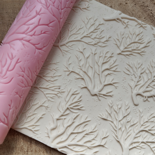 Coral Sea Texture for Polymer Clay Earrings & Pottery