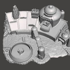 swmosespadiorama2.jpg STL file SW MOS ESPA DIORAMA VINTAGE FIGURE MODEL RACE SCENE 90s・3D printer design to download