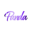 Panda 3.0.stl Text Flip - Panda (3 STLs)