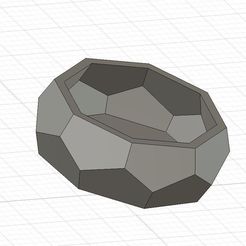 demo geometric shape v1.jpg Small geometric alpine pot