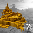 2.png Archivo STL Terrenos del castillo de Hyrule - The Legend of Zelda - Breath of the Wild・Modelo de impresora 3D para descargar