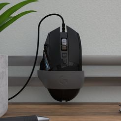 b43055eece1fc8d2b7b2e10ad4672d2d_display_large.jpg Free STL file Logitech g502 Mouse Holder・Object to download and to 3D print