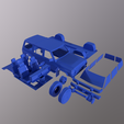 A005_Camera-1.png Archivo STL Nissan Patrol Y60 1987 Coche imprimible con partes separadas・Plan de impresora 3D para descargar