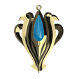Azura-Pendant-v3-1.png AZURA Necklace Charm STL Files [Fire Emblem: Fates]