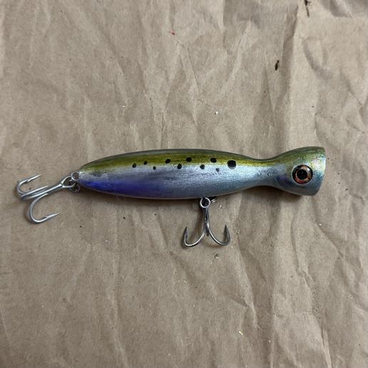 Surf Skimmer Popper Lure (Long Cast) STL File for 3D printingCults