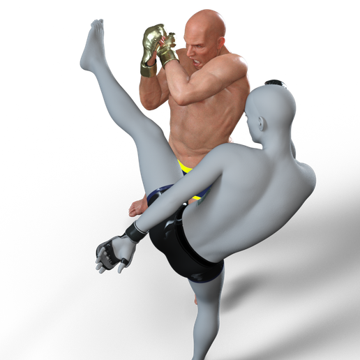 MMA UFC MAN 2 3D model