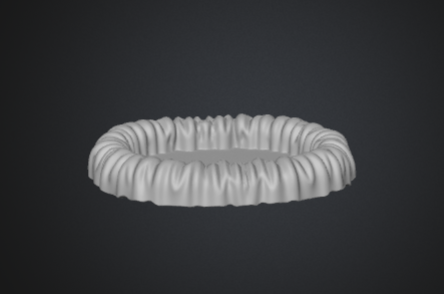 🪞 Round Draped Tray STL 3D Printable Organizer Model Resin Mold Design ...