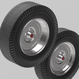 2.png Front and Rear Centerline Auto Drag Wheel for scale autos and dioramas in 1/24 scale