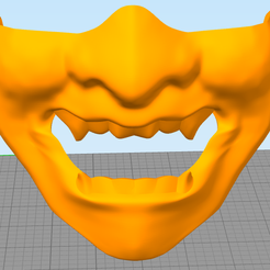 Снимок5.PNG Бесплатный STL файл Samurai Mask・3D-печатный объект для загрузки