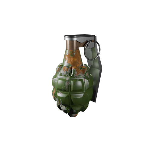 Grenade-2.png Grenade 3D Model – High-Quality STL + .Blend Source File