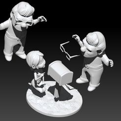 Piezas.jpg Carl and Ellie young - 3d print 3D print model