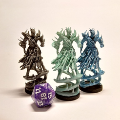 AllipsPaintedPhoto1Korrekted.png STL file Allip Ghost Banshee - 28MM D&D MINIATURE・Template to download and 3D print