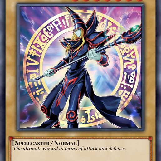 Dark Magician  🐉 Dark Magician(8th TCG) Night Light Lithophane・ STL File for 3D