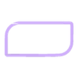rectangle curve 3.5.stl Rounded Rectangle Plaque Cookie Cutter - CLEAN and SHARP cutting edges!