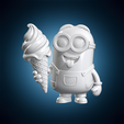 ice-cream-minion20260427-stl-3d-print-turntable-01-0deg.png Ice Cream Minion 3D Print Model