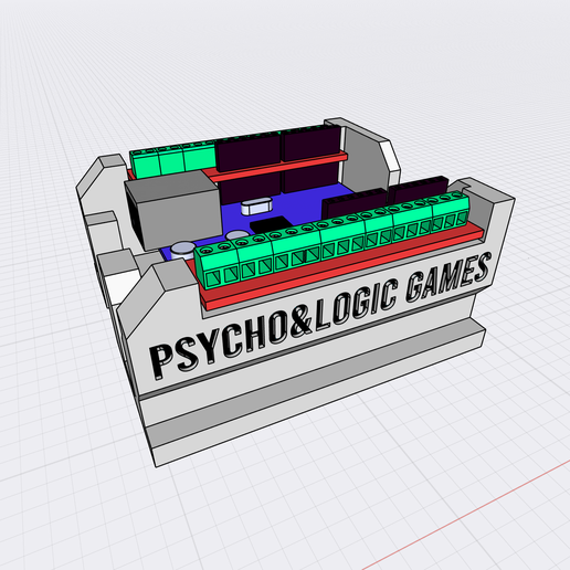AUNOHOLDER: ArduinoUNO + ethernet + expansion boards Holder 3D model