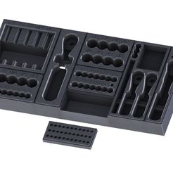 _proxxon-organizer_dzino-0.jpg Free STL file tool organizer・Model to download and 3D print