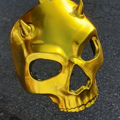 Ghost Gilded Reaper Bone Chiller Golden Skull Mask - Call of Duty - Modern Warfare 2 - WARZONE