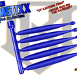 MakingBaits-6in-DrumStikk-7.png The 6-inch Drum Stixx 5-Cavity Stick Bait Injection Mold By MakingBaits.com