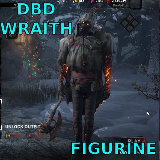 DBD Figurine Phantom Of vengeance Wraith Killer STL – Dead by Daylight 3D Print Figurine Horror Game Statue for Resin & FDM cosmetic, outfit, costume, Free, HOliday, Halloween, Present, GIft,