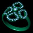 2ds.jpg Clover Flower Diamond Engagement Ring