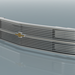 90's-Square-body-phantom-bar-grill.png STL file Chevy OBS Custom grill 3 pack・3D printing design to download