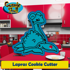 131-Lapras-2D.png STL file Lapras Cookie Cutter・3D printer design to download, CosmicSkull