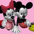 11.jpg Mickey and Minnie mouse for 3d print STL