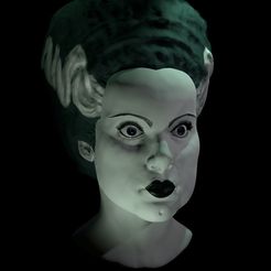 the-bride-of-frankenstein-elsa-lanchester-3d-model-228e3411d6.jpg STL file Bride of Frankenstein bust - Classic Universal Monsters Collection・3D print design to download