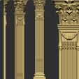 4-ZBrush-Document.jpg 90 classical columns decoration collection -90 pieces 3D Model