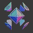 6.png Genshin Impact Würfel -- Kartenspiel -- TCG Genius Invokation -- 8 Elemente -- Sliced Print Ready