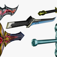 SwordPhoto4.png 15 Stylized Sword Models Pack 1 - Low Poly