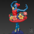 SNAG-1395.png Floral Ballerina - 3D Model for Printing