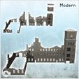 2.jpg Large modern multi-storey brick industrial plant with chimney (destroyed version) (14) - Modern WW2 WW1 World War Diaroma Wargaming RPG Mini Hobby