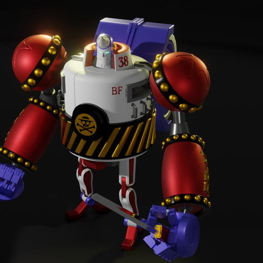 One Piece "General Franky" 3D Printable STL Model
