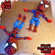 images2222.png Spider Man Multicolor Flexi Print-In-Place + figure & keychain