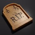 Tombstone-Tray-©.jpg Halloween Trays Pack 2 - CNC Files for Wood