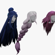 05.png 20 STYLIZED FEMALE HAIR MODELS PACK 5