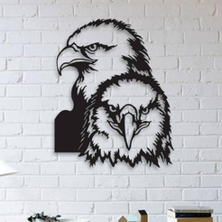 Eagle-Wall-Art.png Fichier STL Décor mural de l'aigle・Plan pour impression 3D à télécharger, HomeDecor