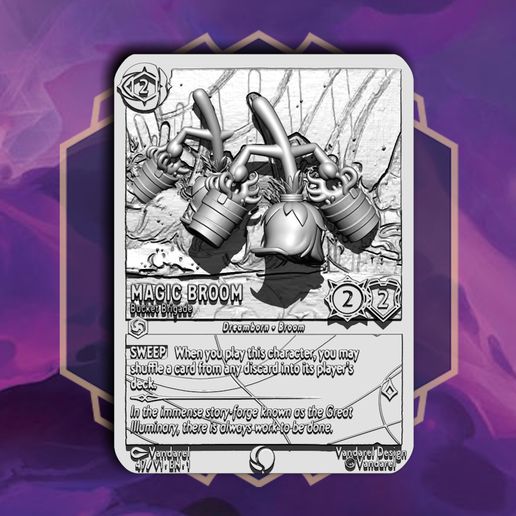 lorcana broom cards Lorcana - Magic Broom (Aerial Cleaner) - 185/204 - Common