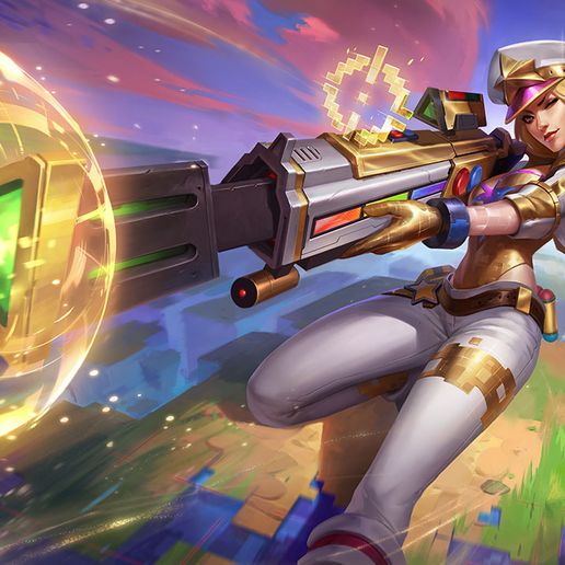 splashart.jpg 声望街机凯特琳 - 12 个变体印刷包（英雄联盟）