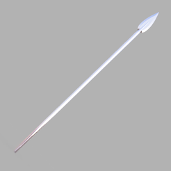 Bisento Spear of white beard One Piece 3D model 3D printable