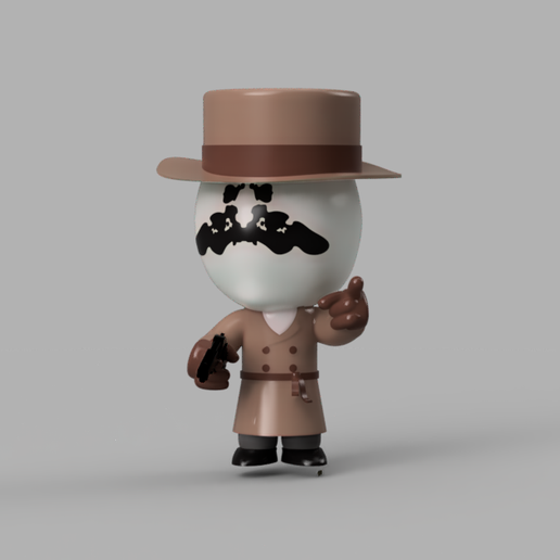 👾 DC Comics Watchmen Mini Rorschach (William Myerson)・Бесплатный STL ...